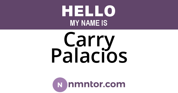 Carry Palacios