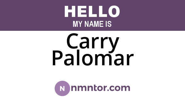 Carry Palomar