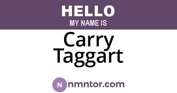 Carry Taggart