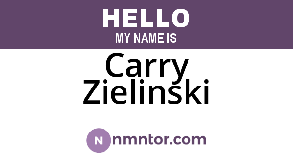 Carry Zielinski