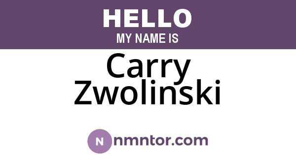 Carry Zwolinski