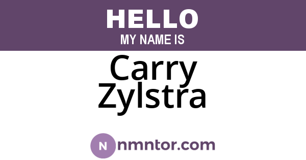 Carry Zylstra