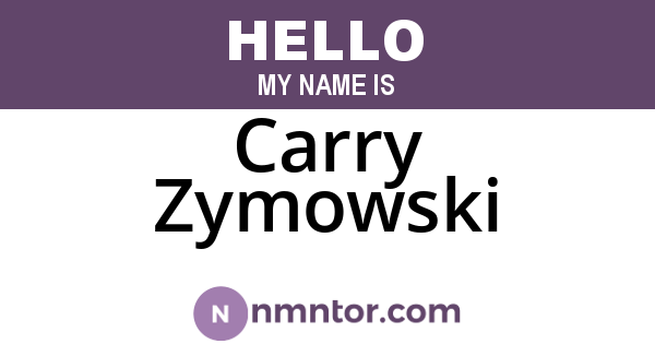 Carry Zymowski