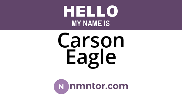 Carson Eagle