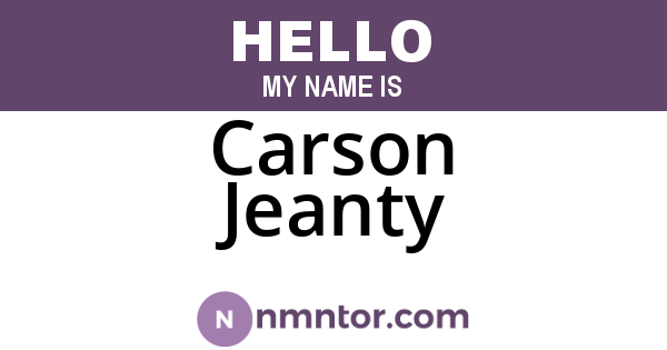Carson Jeanty