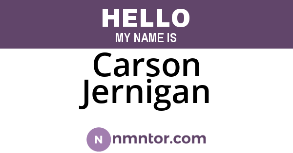 Carson Jernigan