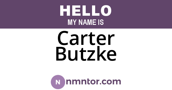 Carter Butzke
