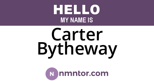 Carter Bytheway