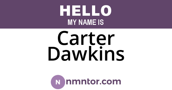 Carter Dawkins