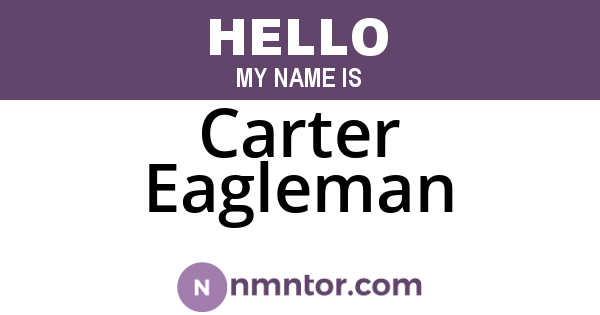 Carter Eagleman