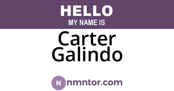 Carter Galindo