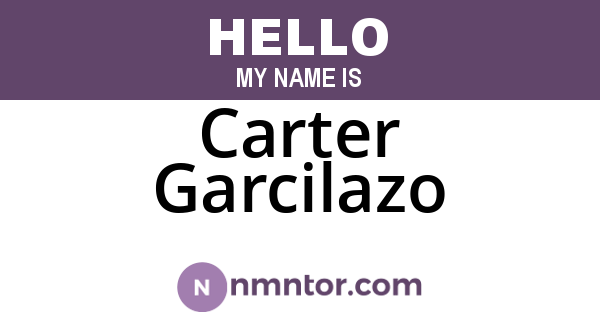 Carter Garcilazo