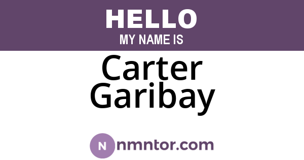 Carter Garibay