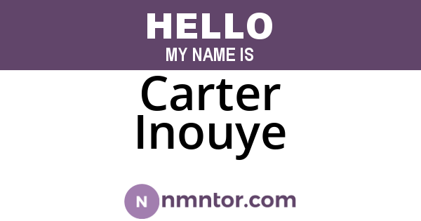 Carter Inouye