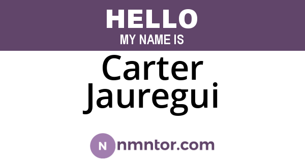Carter Jauregui