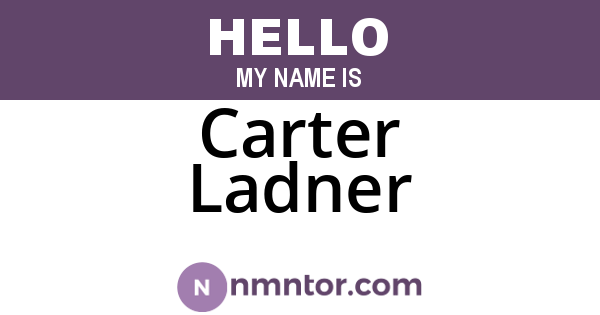 Carter Ladner