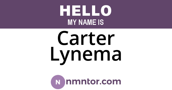 Carter Lynema