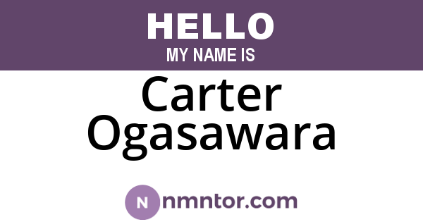 Carter Ogasawara