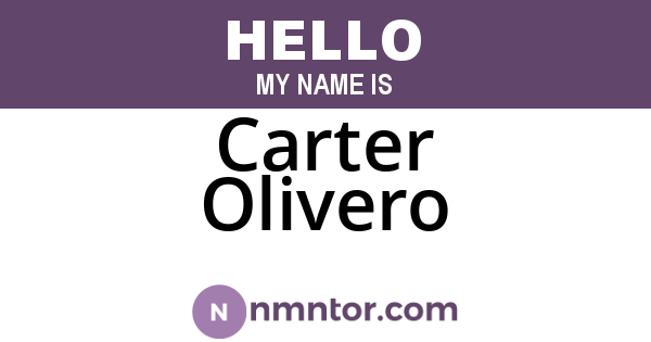 Carter Olivero