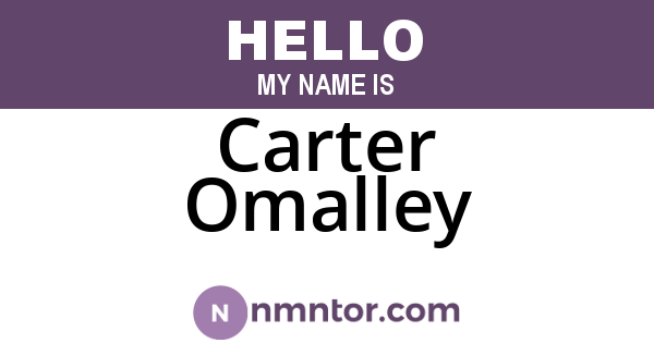 Carter Omalley