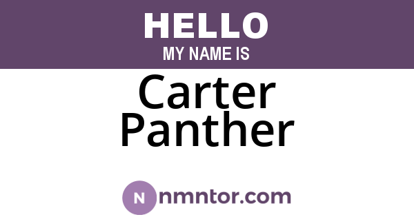 Carter Panther