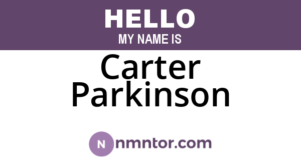 Carter Parkinson