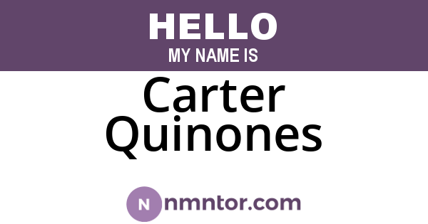 Carter Quinones