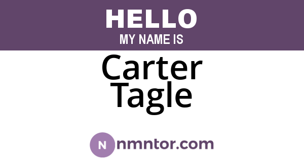 Carter Tagle