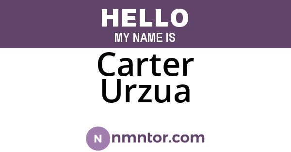 Carter Urzua
