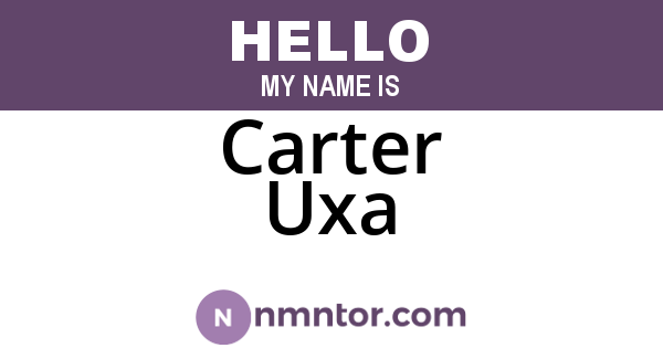 Carter Uxa