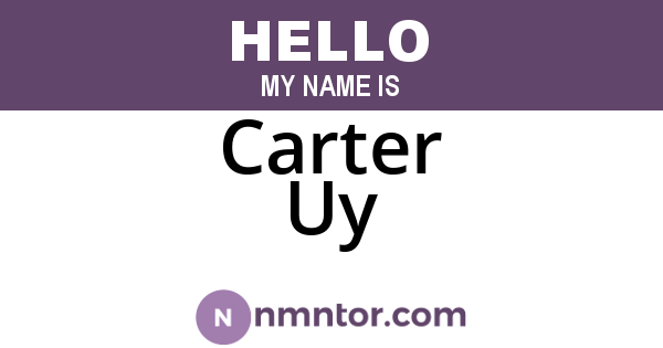 Carter Uy