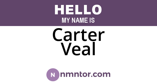 Carter Veal