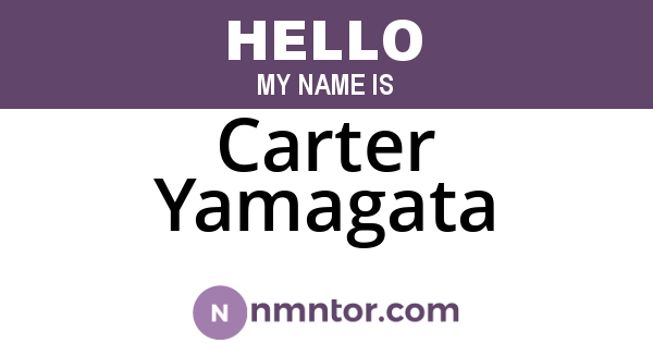 Carter Yamagata