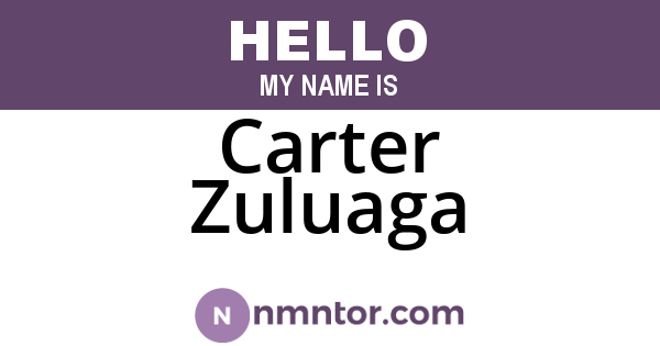 Carter Zuluaga