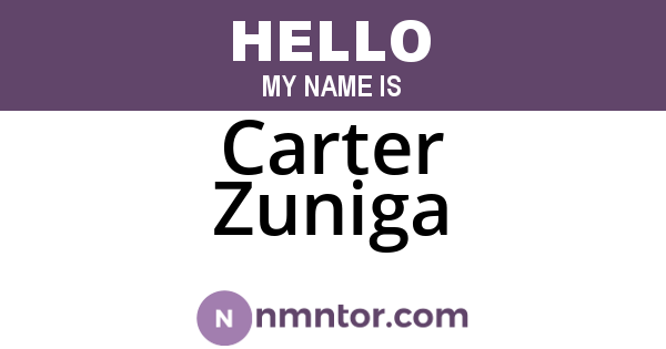 Carter Zuniga