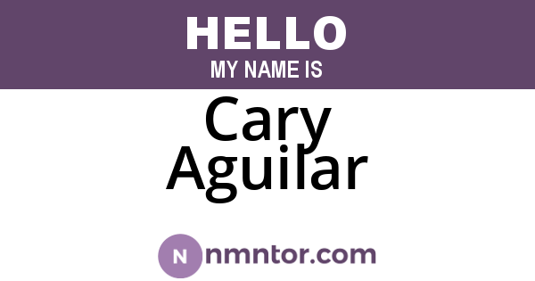 Cary Aguilar
