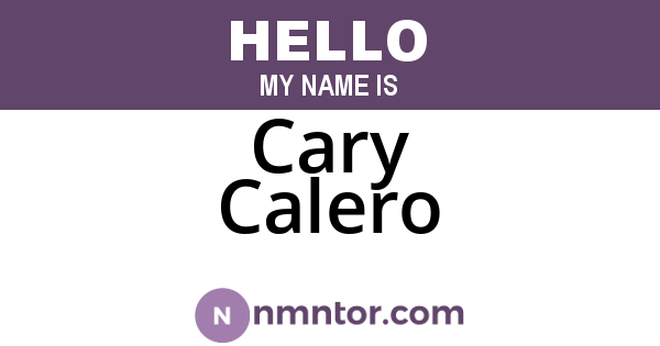 Cary Calero