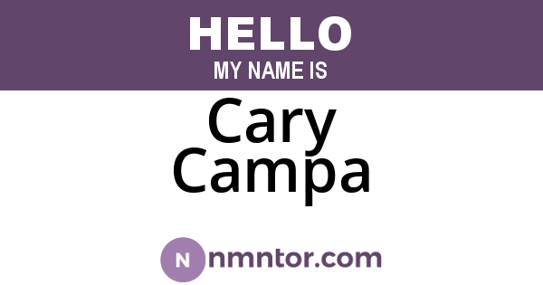 Cary Campa