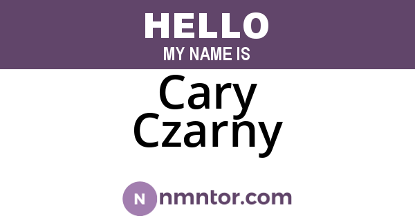Cary Czarny
