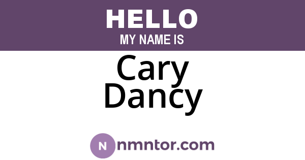 Cary Dancy