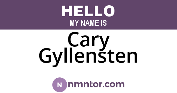 Cary Gyllensten
