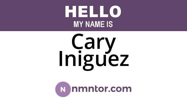 Cary Iniguez