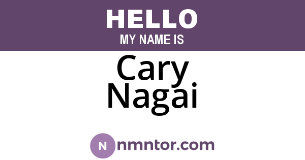 Cary Nagai