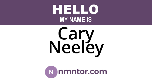 Cary Neeley