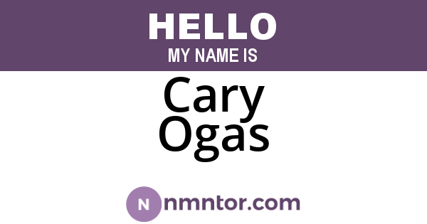 Cary Ogas