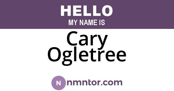 Cary Ogletree