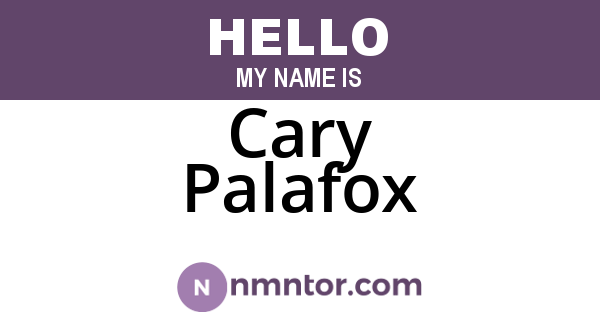 Cary Palafox