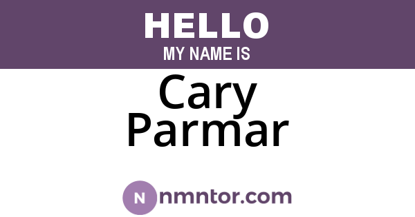 Cary Parmar