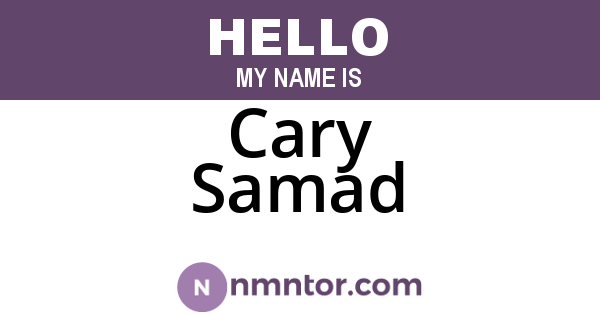 Cary Samad