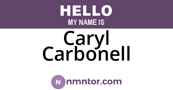Caryl Carbonell